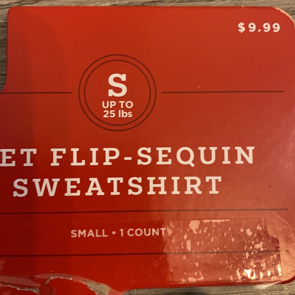 Holiday pet flip sequin sweatshirt - Picture 2 of 3